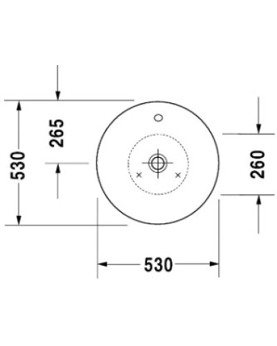 Раковина 53 см Duravit Starck 1 0408530000