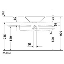 Раковина 53 см Duravit Starck 1 0408530000