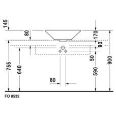Раковина 53 см Duravit Starck 1 0408530000