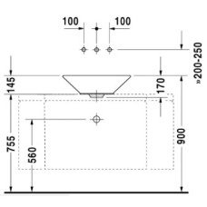 Раковина 53 см Duravit Starck 1 0408530000