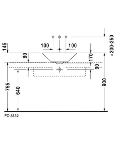 Раковина 53 см Duravit Starck 1 0408530000