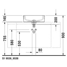 Раковина 48 см Duravit Starck 1 0446480000