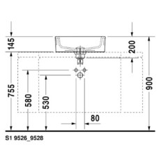 Раковина 48 см Duravit Starck 1 0446480000