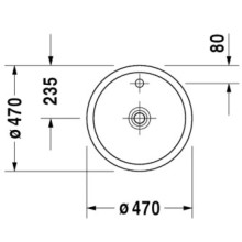 Раковина 47 см Duravit Starck 1 0386470027