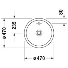 Раковина 47 см Duravit Starck 1 0386470027