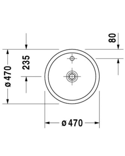 Раковина 47 см Duravit Starck 1 0386470027