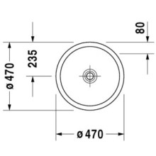 Раковина 47 см Duravit Starck 1 0386470028