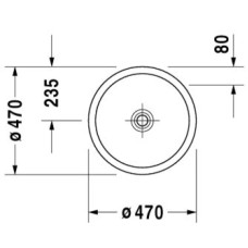 Раковина 47 см Duravit Starck 1 0386470028