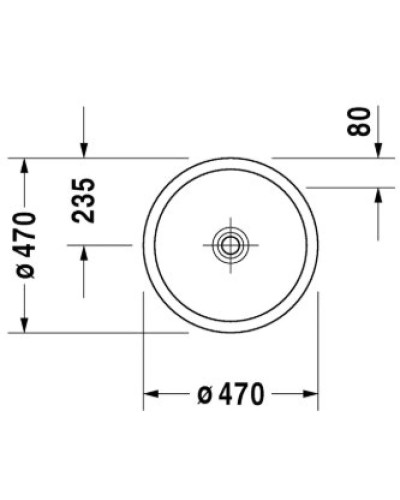 Раковина 47 см Duravit Starck 1 0386470028
