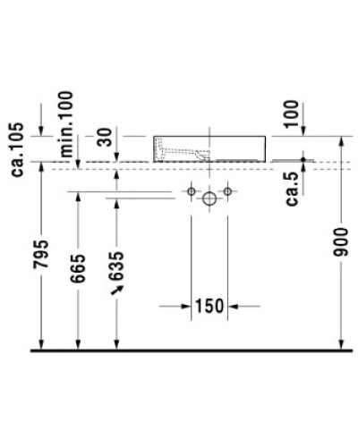 Раковина 47х47 см Duravit Starck 1 0387470027