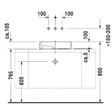 Раковина 47х47 см Duravit Starck 1 0387470028