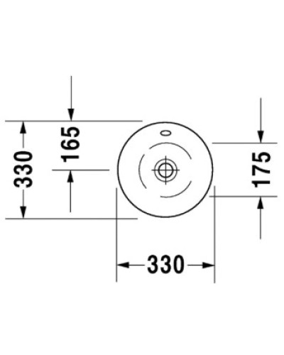 Раковина 33 см Duravit Starck 1 0408330000