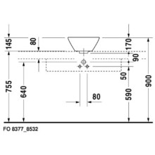 Раковина 33 см Duravit Starck 1 0408330000