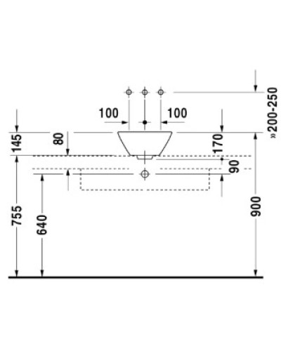 Раковина 33 см Duravit Starck 1 0408330000