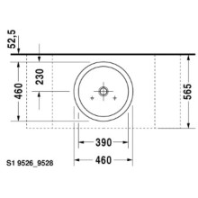 Раковина 46 см Duravit Starck 1 0445460000