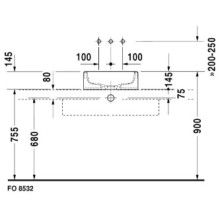 Раковина 46 см Duravit Starck 1 0445460000