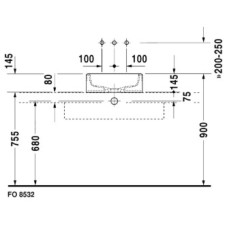Раковина 46 см Duravit Starck 1 0445460000