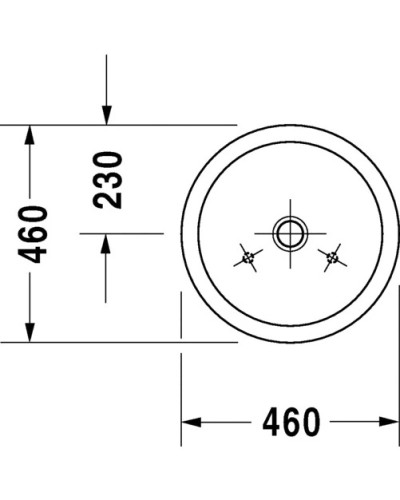 Раковина 46 см Duravit Starck 1 0445460000