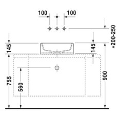 Раковина 46 см Duravit Starck 1 0445460000