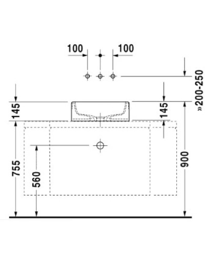 Раковина 46 см Duravit Starck 1 0445460000