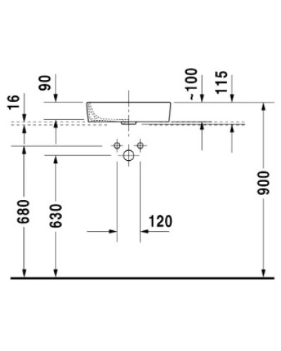 Раковина 43,5х39,5 см Duravit Starck 2 2321440000