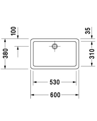 Раковина 60х38 см Duravit Vero 0455600000