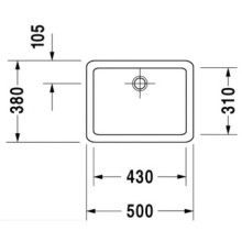 Раковина 50х38 см Duravit Vero 0455500000