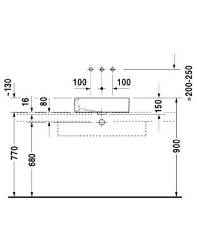 Раковина 50х38 см Duravit Vero 0455500000