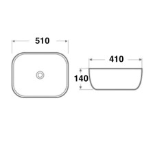 Раковина-чаша Mira MR-5141BB Черная