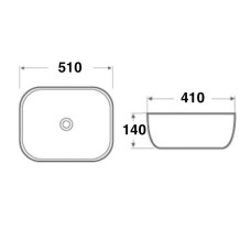 Раковина-чаша Mira MR-5141BB Черная