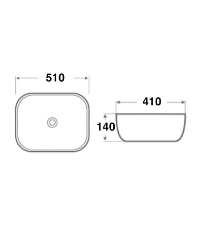 Раковина-чаша Mira MR-5141BB Черная