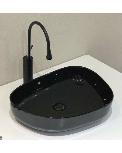 Раковина-чаша BelBagno 55 BB1435-NERO Черная