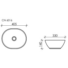 Раковина-чаша Ceramica Nova Element 41 CN6016 Белая