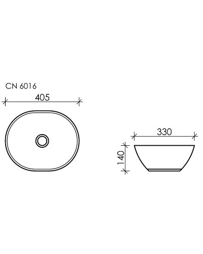 Раковина-чаша Ceramica Nova Element 41 CN6016 Белая