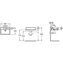 Раковина 60х44 см Roca Diverta 32711G000