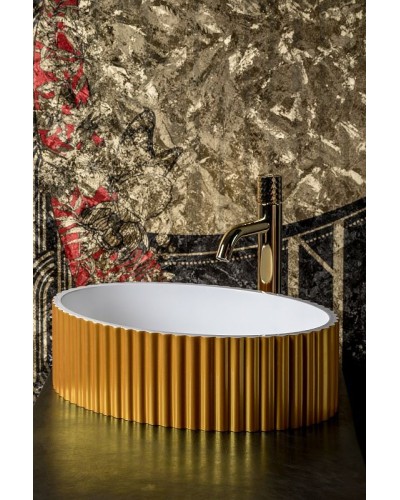 Раковина-чаша Boheme NeoArt Canale 50 878-G Золото Белая