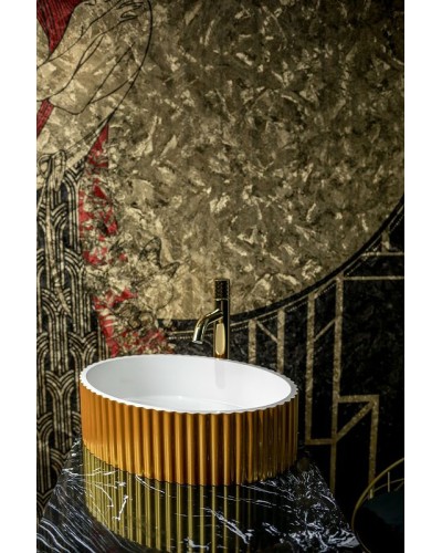 Раковина-чаша Boheme NeoArt Canale 50 878-G Золото Белая