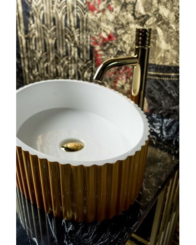 Раковина-чаша Boheme NeoArt Canale 50 878-G Золото Белая