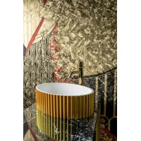 Раковина-чаша Boheme NeoArt Canale 50 878-G Золото Белая