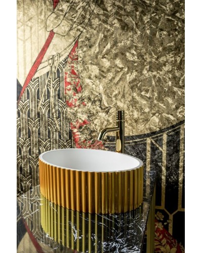 Раковина-чаша Boheme NeoArt Canale 50 878-G Золото Белая