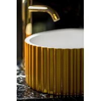 Раковина-чаша Boheme NeoArt Canale 50 878-G Золото Белая