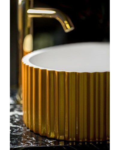 Раковина-чаша Boheme NeoArt Canale 50 878-G Золото Белая