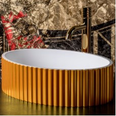 Раковина-чаша Boheme NeoArt Canale 50 878-G Золото Белая