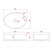 Раковина-чаша Boheme NeoArt Canale 50 878-S Серебро Белая