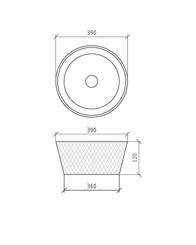 Раковина-чаша Boheme NeoArt 39 817-G Золото