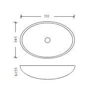 Раковина-чаша Boheme Monaco 51 813-B Черная