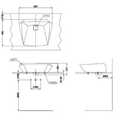 Раковина-чаша Toto Jewelhex 60 LW681B#W Белая