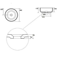 Раковина-чаша Kerasan Ciotola 46 430201 Белая