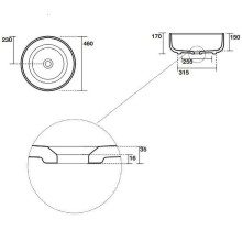 Раковина-чаша Kerasan Ciotola 46 430201 Белая