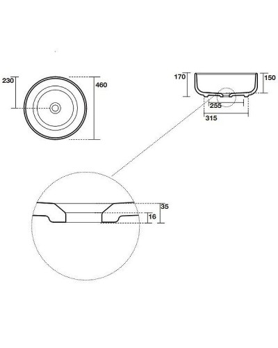 Раковина-чаша Kerasan Ciotola 46 430201 Белая